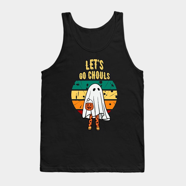 Let's Go Ghouls Tank Top by Myartstor 